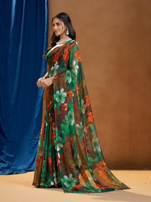 Vasthrlay Chiffon Floral Saree