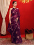 Vasthrlay Georgette Printed Dark Saree