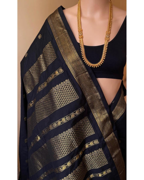 Vasthrlay Traditional Jacquard Elegant Handwoven
