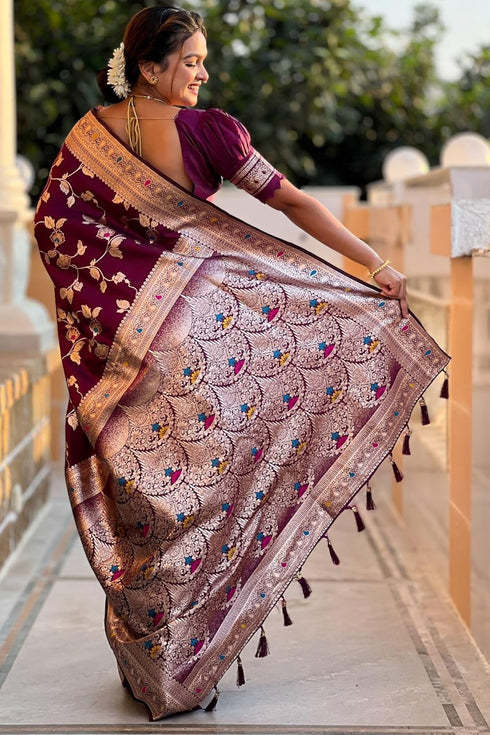 Vasthrlay Kanjivaram Handloom Golden Ethnic Wear