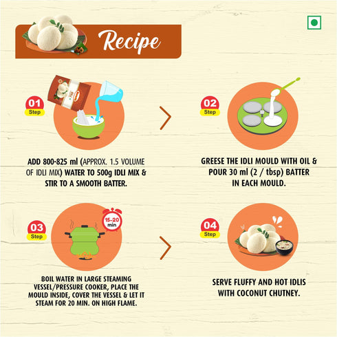 Suruchi Instant Idli Mix 500g Rava Idli Mix