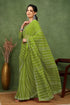 Vasthrlay Fashion Georgette Stripes Navy Ethnic Wear