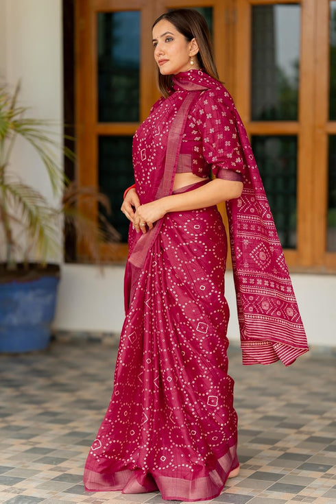 Vasthrlay Fashion Bandhani Printed Ethnic Wear