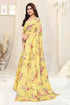 Vasthrlay Fashion Chiffon Georgette Beige Ethnic Wear