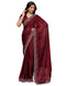 Vasthrlay Maroon Unstitched Saree