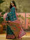 Vasthrlay Womens Weaving Unstitched Green Saree