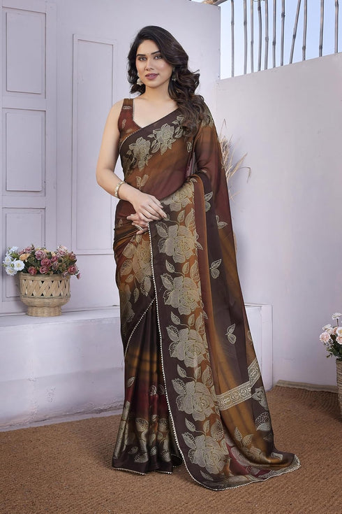 Vasthrlay Fashion Chiffon Printed Ethnic Wear