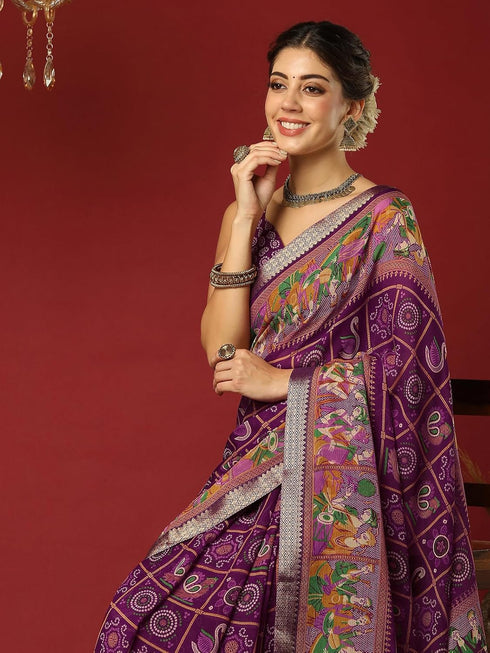 Vasthrlay Georgette Bandhani Unstitched 4322s217n Dark