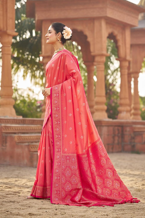 Vasthrlay Kanjivaram Unstitched Jacquard Stylish Saree