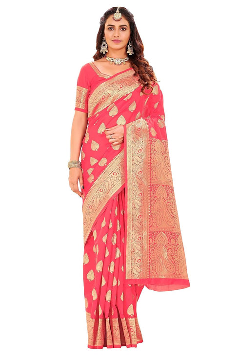 Vasthrlay Banarasi Green Ethnic Wear