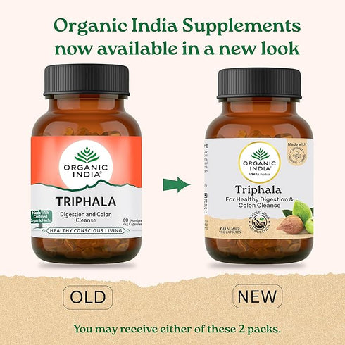 Organic India Triphala Veg Capsule bottle
