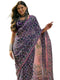 Vasthrlay Georgette Printed Blue Saree