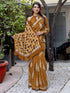 Vasthrlay Womens Printed Unstitched Red Saree
