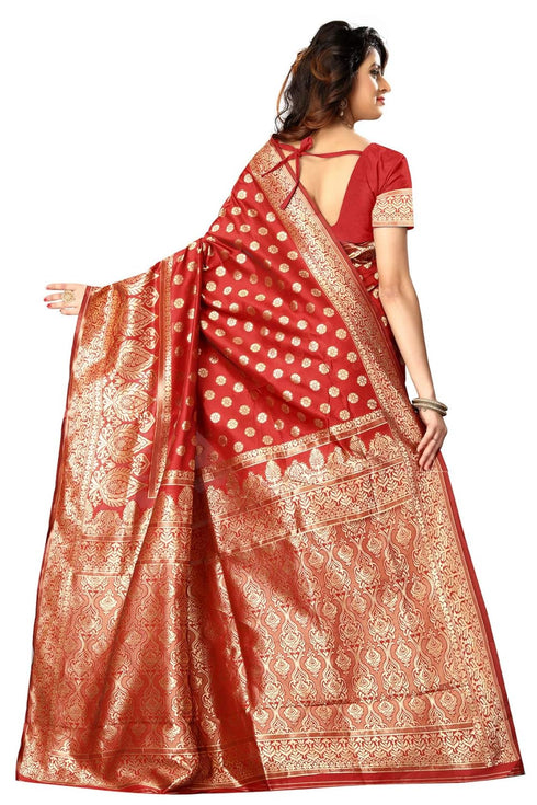 Vasthrlay Maroon Kanchipuram San Pari Saree