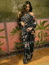 Vasthrlay Georgette Printed Unstitched Yellow Saree