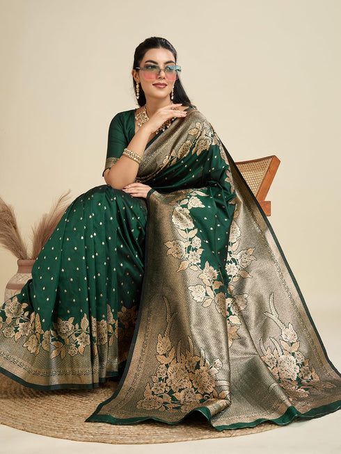Vasthrlay Kanjivaram Wedding Banarasi Weaving Wine Pink
