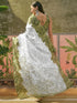 Vasthrlay Womens Printed Unstitched Beige Saree