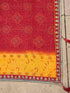 Vasthrlay Georgette Embroidery Unstitched Red Saree