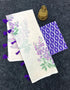 Vasthrlay Off White Breathable Texture Whitepurple