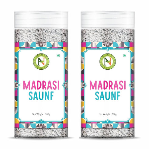NatureVit Madarasi Saunf | Sweet Minty Fennel Digestive Mukhwas