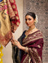 Vasthrlay Banarasi Weaving Navy Navy Blue Saree