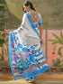 Vasthrlay Shimmer Coral Saree