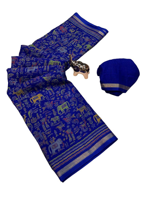 Vasthrlay Ghicha Kalamkari Print