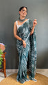Vasthrlay Maroon Georgette Printed Unstitched Saree