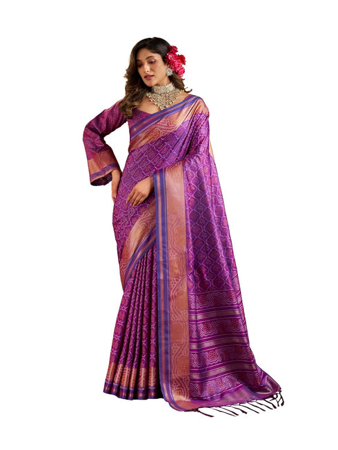 Vasthrlay Women's Kanjivaram Silk Unstitched Saree