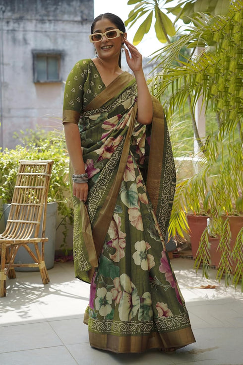 Vasthrlay Fashion Bandhani Printed Ethnic Wear