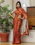 Vasthrlay Bandhani Printed Unstitched Wine Saree