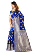 Vasthrlay Royal Blue San Pari Saree