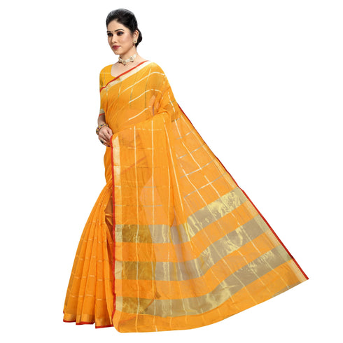 Vasthrlay Cotton Unstitched Saree