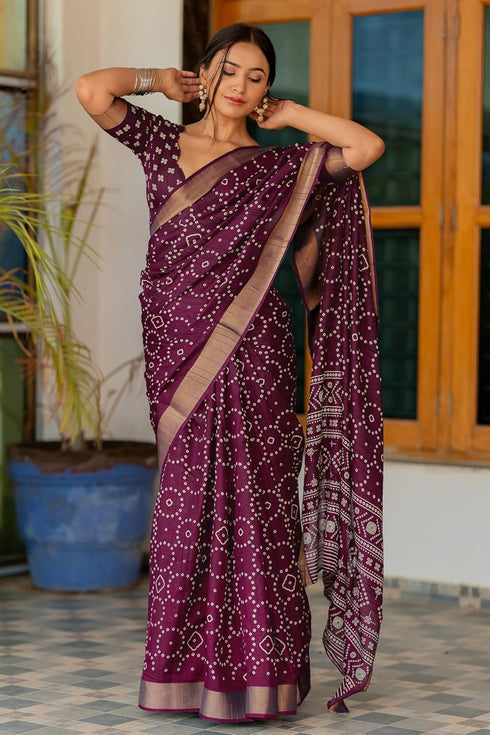 Vasthrlay Fashion Bandhani Printed Ethnic Wear