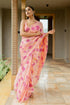 Vasthrlay Fashion Chiffon Georgette Coral Ethnic Wear