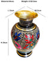 Brass Hand Carved Bidri Work Flower vase
