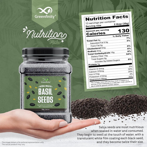 GreenFinity Premium Basil (Sabja) Seeds