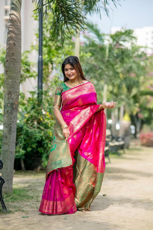 Vasthrlay Kanjivaram Unstitched Piece Blue