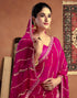 Vasthrlay Georgette Embroidery Unstitched Pink Saree