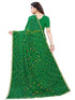 Vasthrlay Georgette Bandhani Unstitched Maroon Saree