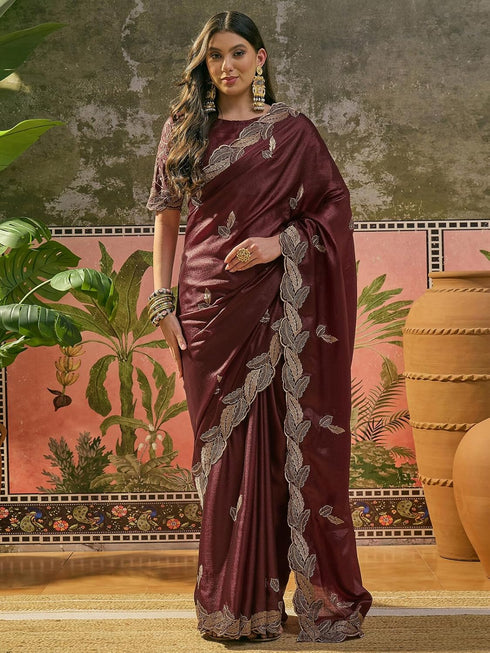 Vasthrlay Weaving Banarasi Teal Saree
