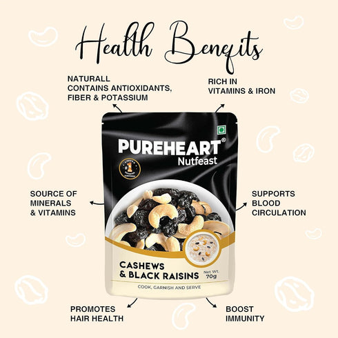 Pureheart Nutfeast Premium Black Raisins & Natural Cashews