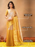Vasthrlay Handloom Unstitched Beigegold Ethnic Wear