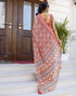 Vasthrlay Womens Printed Unstitched White Saree