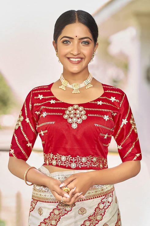 Vasthrlay Adorable Pattern Banarasi Piece Mn1738