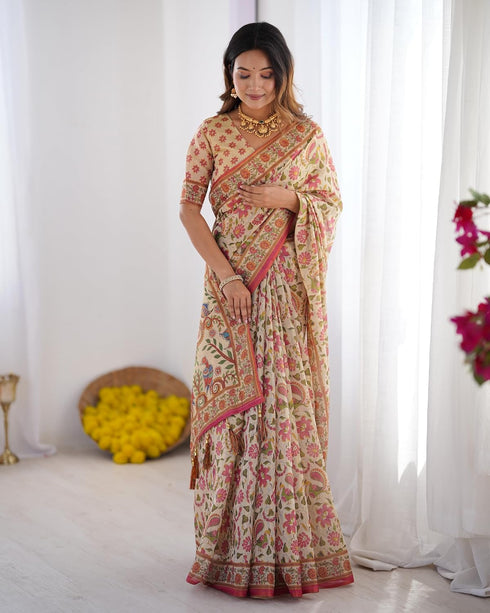 Vasthrlay Handloom Cotton Traditional Saree