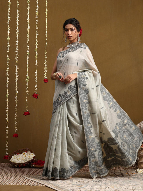 Vasthrlay Cotton Unstitched Saree