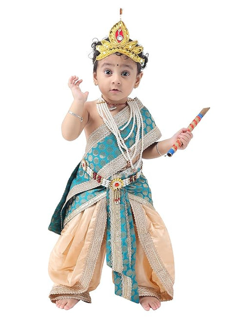 Krishna Dress for Kids | Janmashtami Graceful Outfit with Elegant Dhoti
