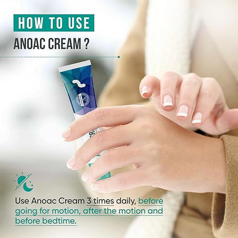 Healing Hands Anoac Cream for Piles| Fissures & Perianal Wounds