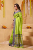 Vasthrlay Orange Jacquard Unstitched Saree